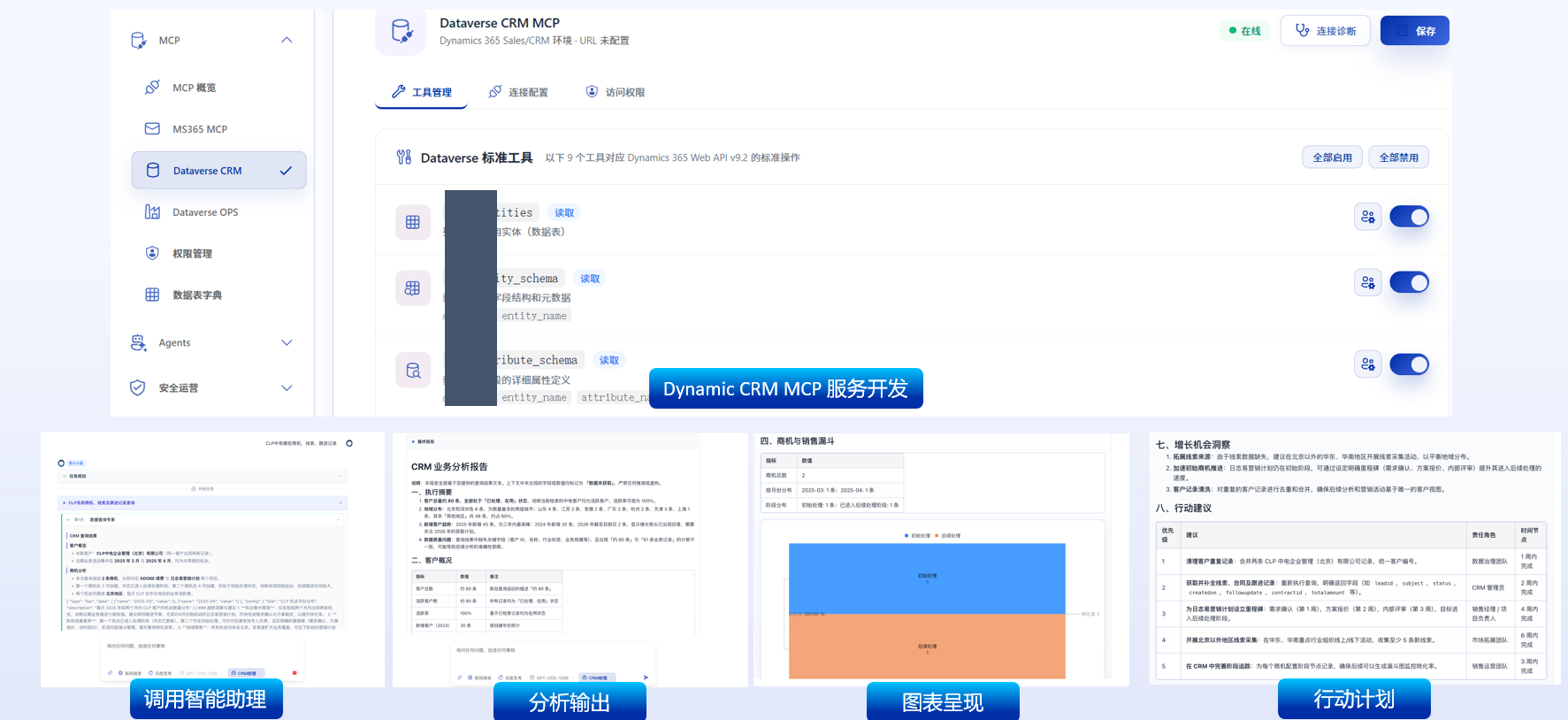 小蓝企业治理与业务协同界面